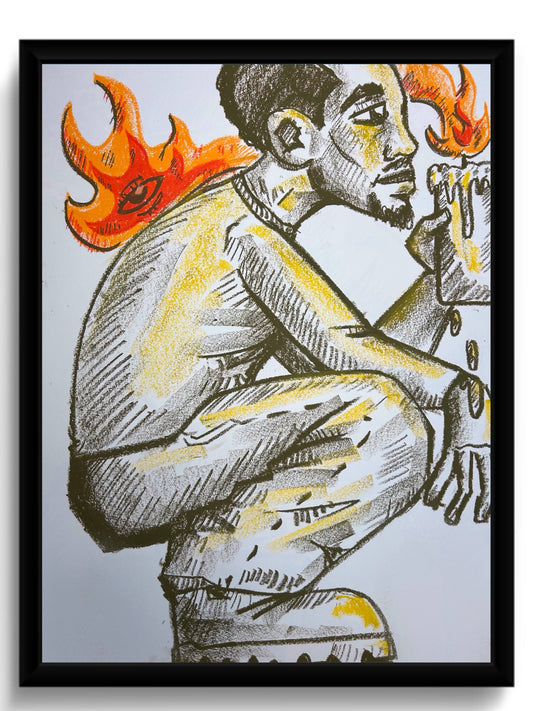Candle Lit Art Print